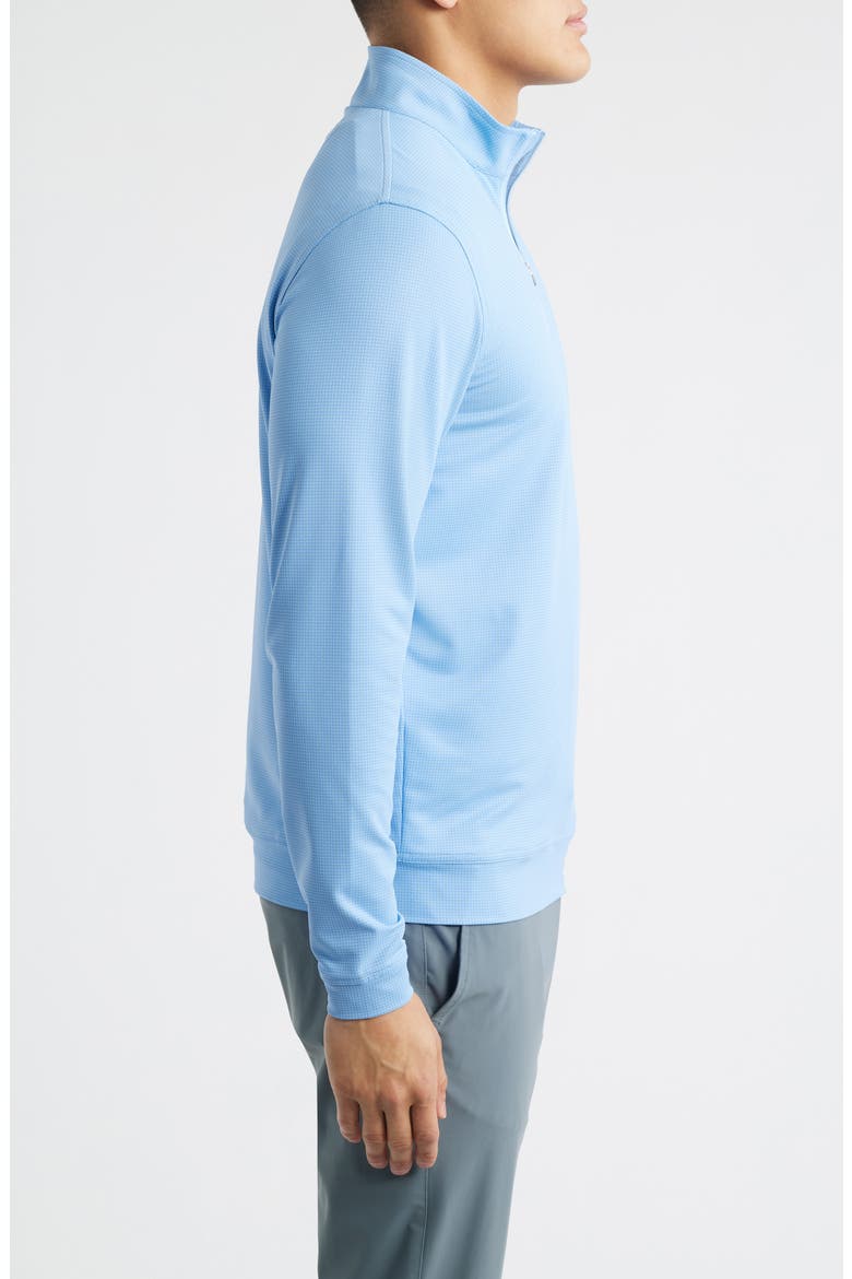 Perth Basketweave Quarter Zip Performance Sweatshirt, Alternate, color, COTTAGE BLUE
