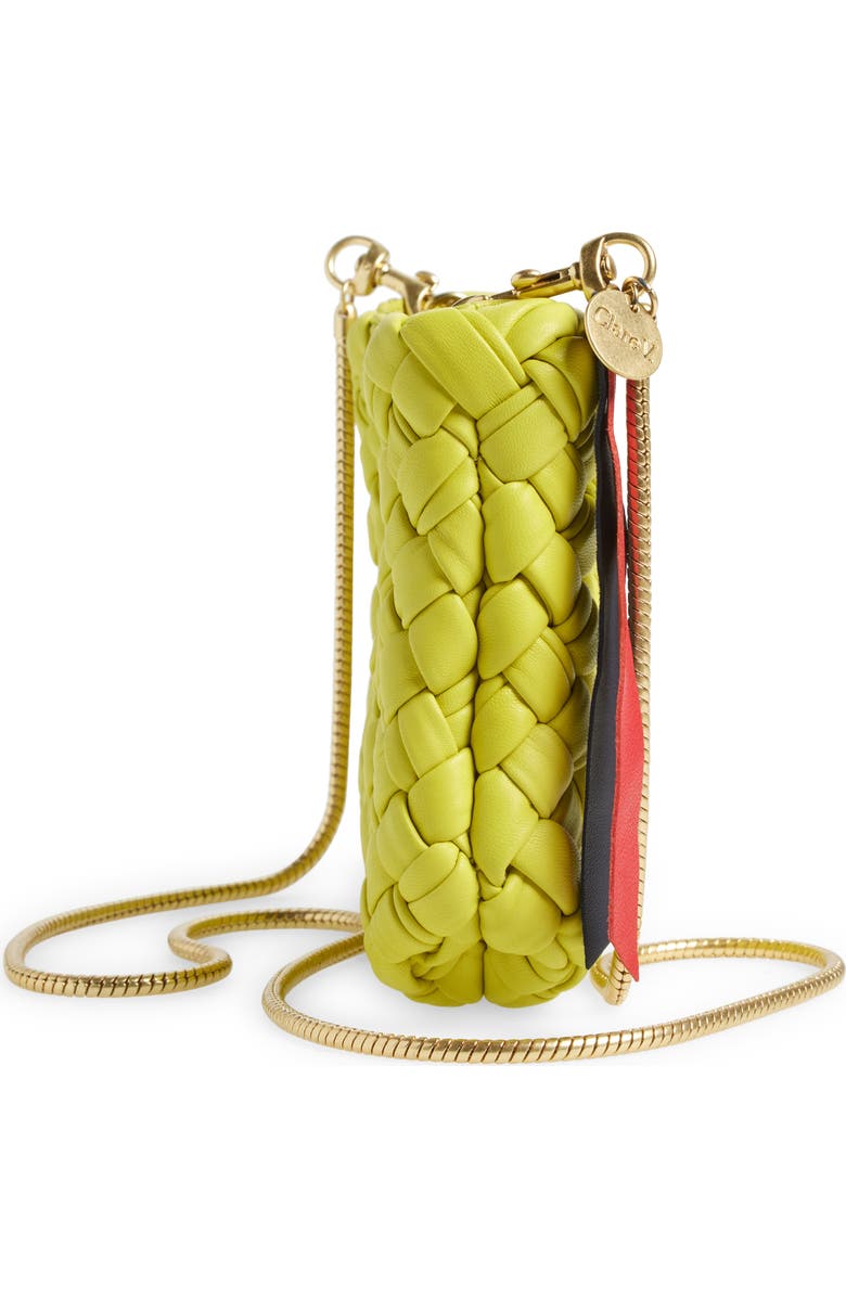Clare V. Estelle Woven Leather Crossbody Bag, Alternate, color,