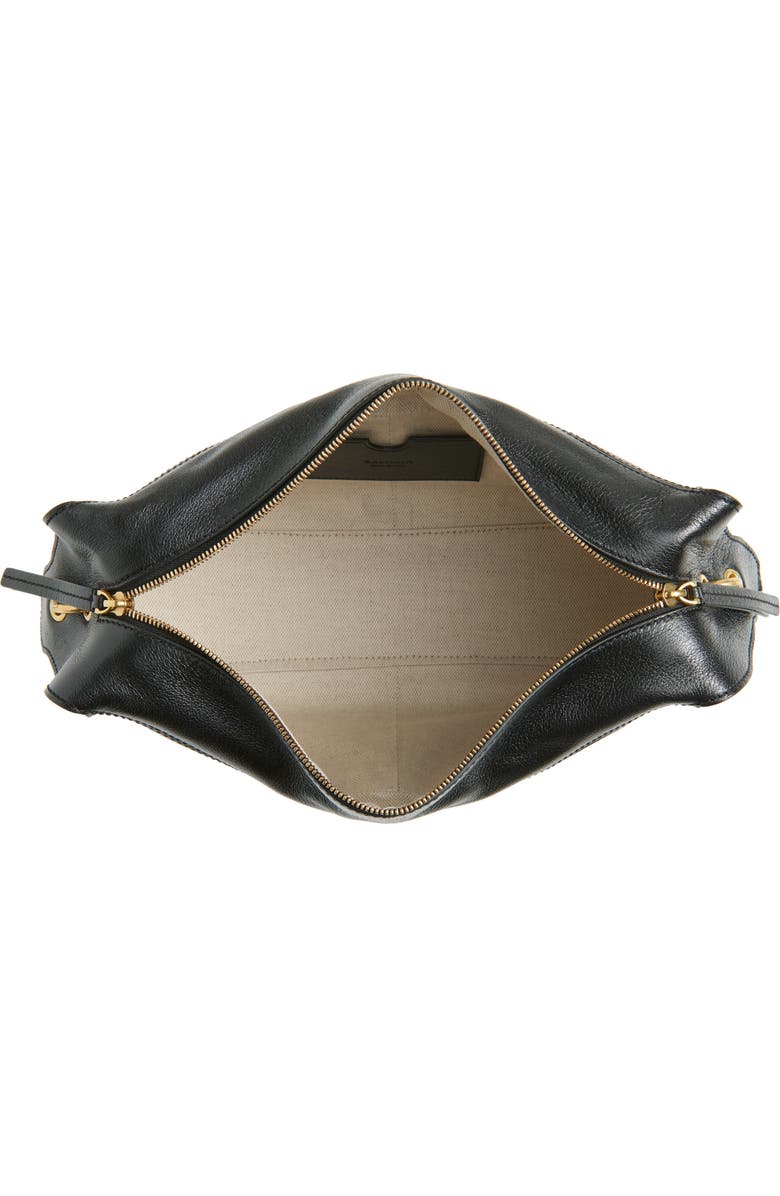 Balmain Pulse Leather Shoulder Bag, Alternate, color, 0Pa Black