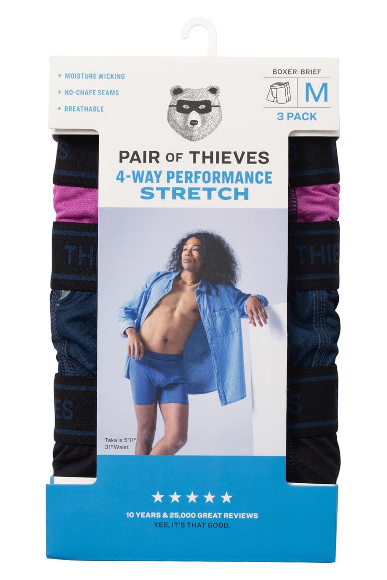 4-Way Performance Boxer Briefs, Alternate, color, NAVY PINK