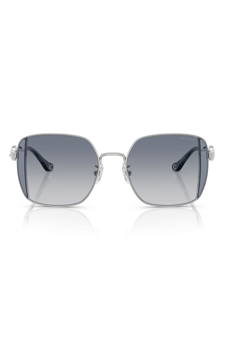 COACH 51mm Square Gradient Sunglasses, Main, color, Blue Gradient