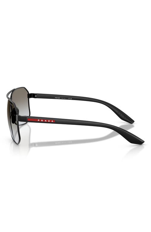 Prada Linea Rossa Ps A53s 1bo5o0 Nero Opaco Sunglasses In Black