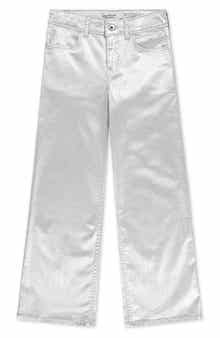 abercrombie kids Kids' Shine High Rise Wide Leg Jeans