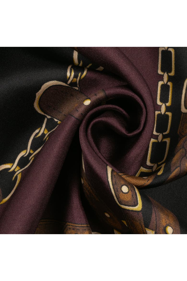 belting square with logo crest, Alternate, color, burgundy