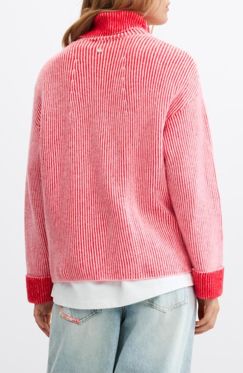 Ribbed Turtleneck Sweater