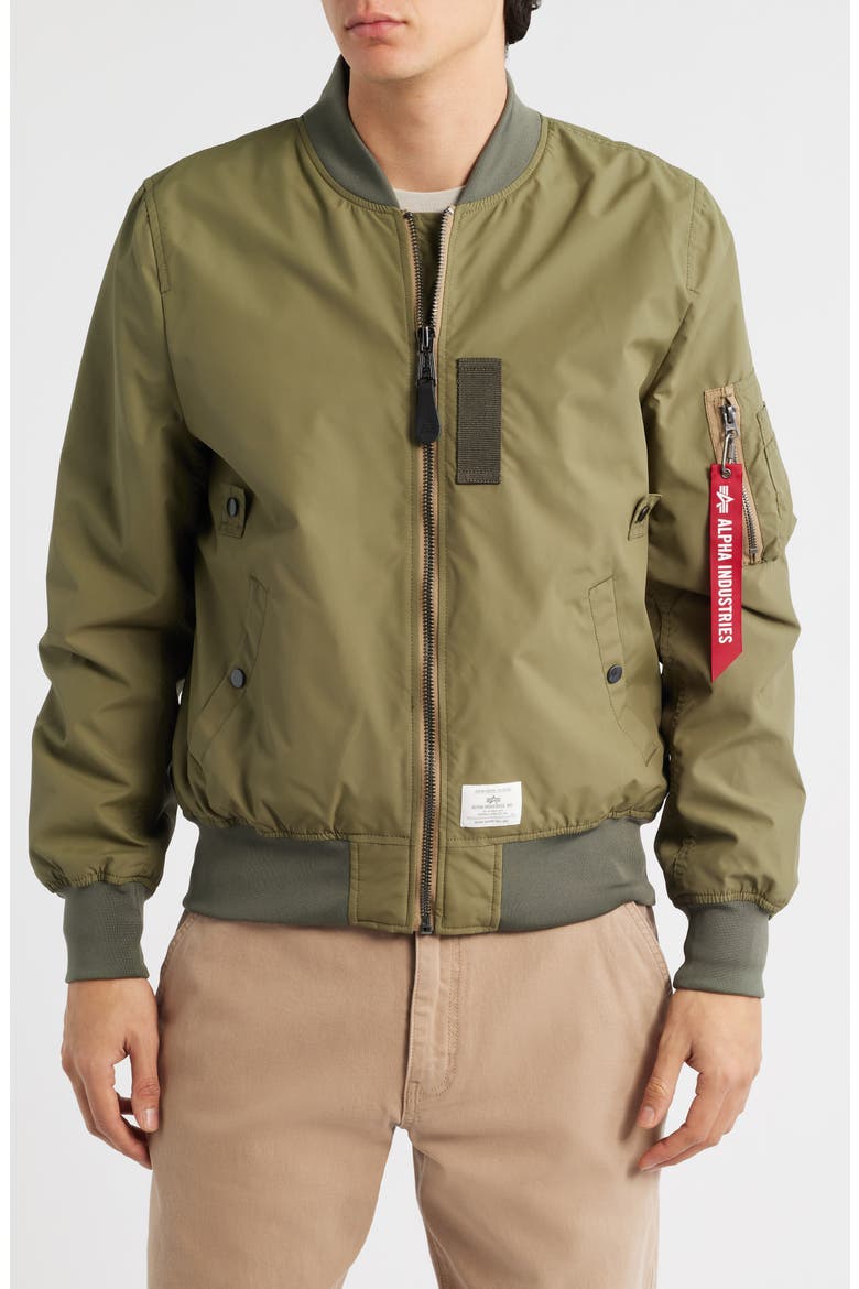 L-2B Skymaster Gen II Water Resistant Bomber Jacket, Alternate, color, OG-107 GREEN