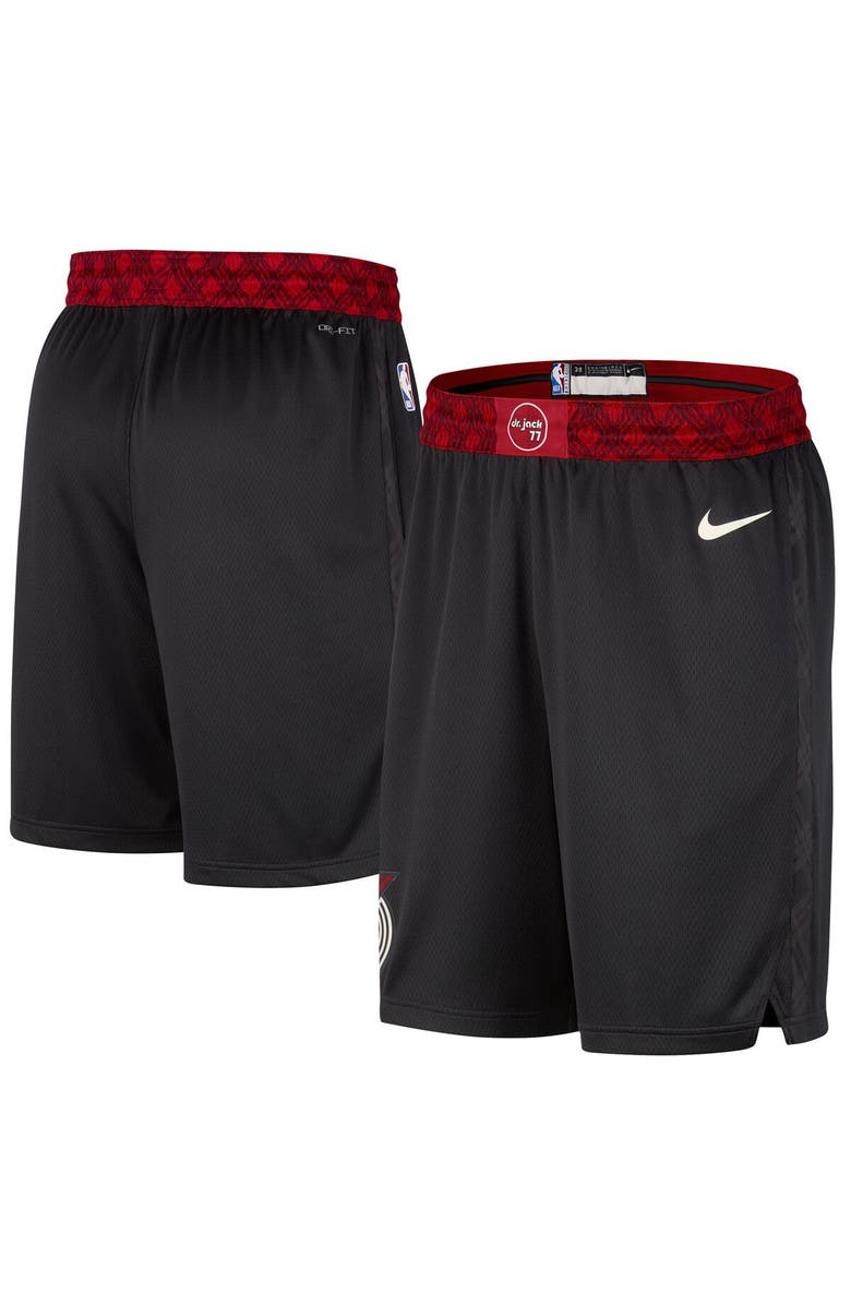 Nike Men's Nike Black Portland Trail Blazers 2023/24 City Edition Swingman Shorts, Main, color,