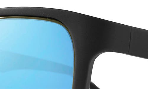 Revo Genesis 57mm Polarized Rectangular Sunglasses In Matte Blue