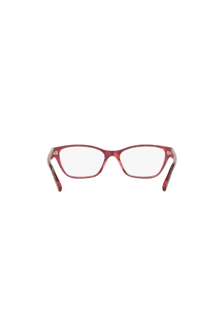 52mm Square optical glasses, Alternate, color, Pink Tortoise