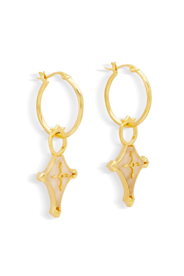 CRUZ EARRINGS, Alternate, color, Gold Plated