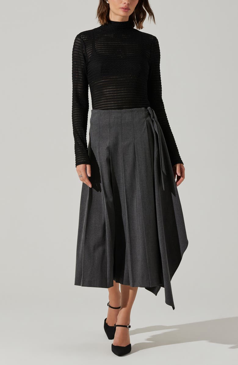 ASTR the Label Lida Mock Neck Sweater, Alternate, color, Black