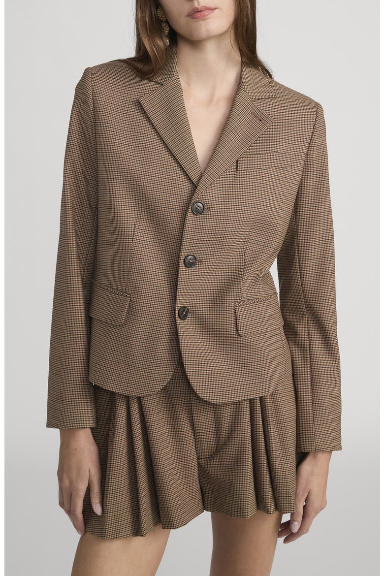 The Plaid Smart Blazer, Main, color, BROWN MULTI