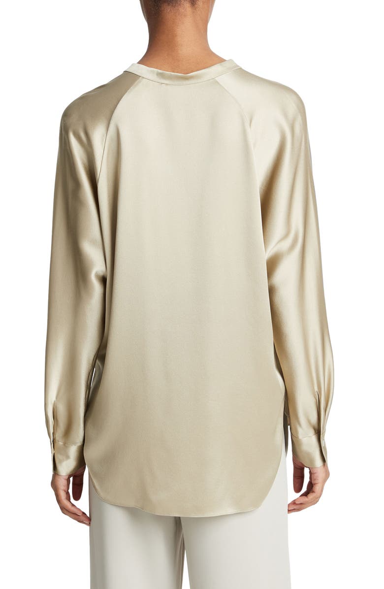 Vince Band Collar Popover Shirt, Alternate, color,