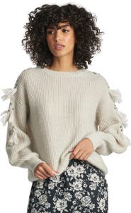 SACHIN BABI Freya Tasseled Mohair & Wool Blend Rib Sweater