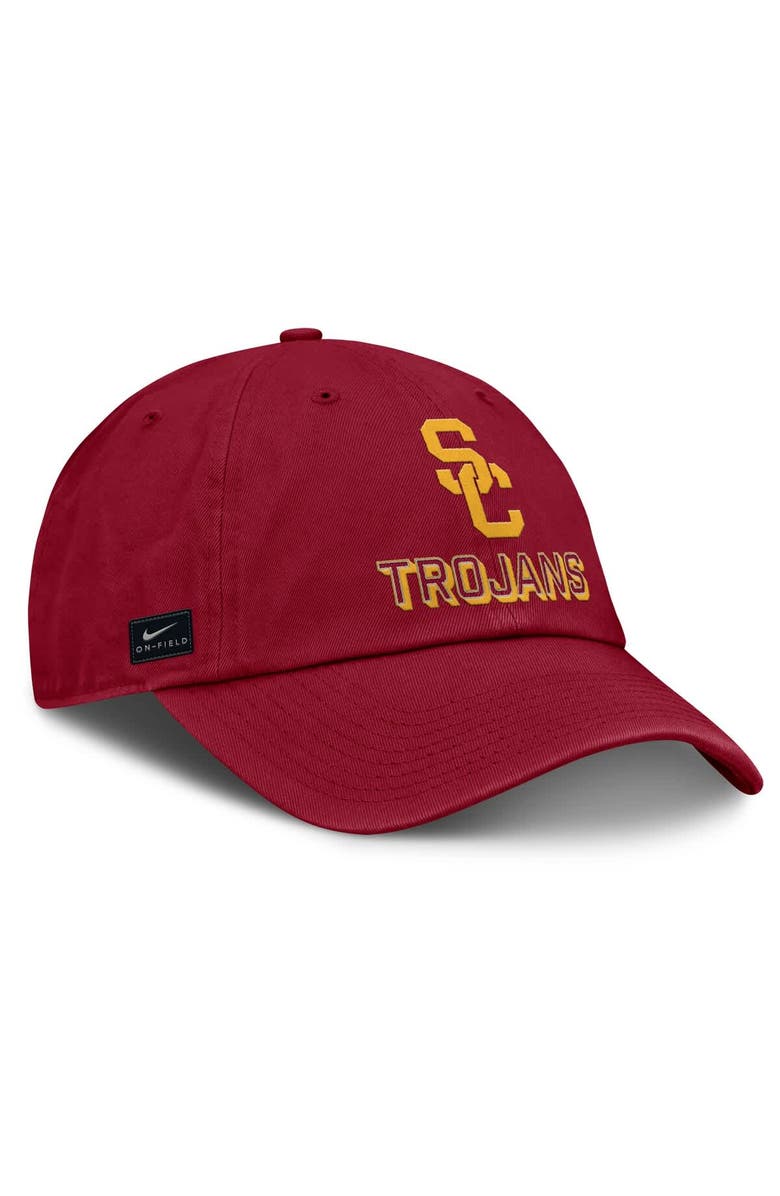 Nike Men's Nike Cardinal USC Trojans 2025 On-Field Club Adjustable Hat, Alternate, color, Cardinal