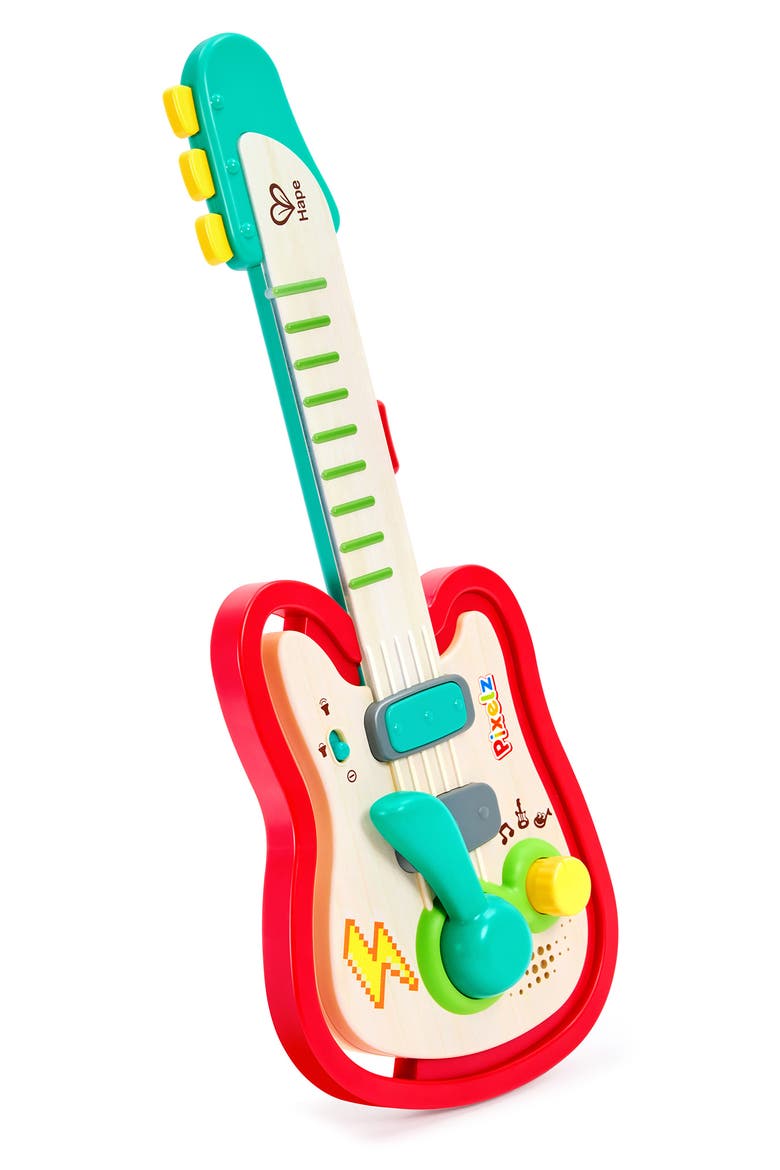 Rainbow Rock Pixelz Toy Guitar, Main, color, MULTIPLECOLOR