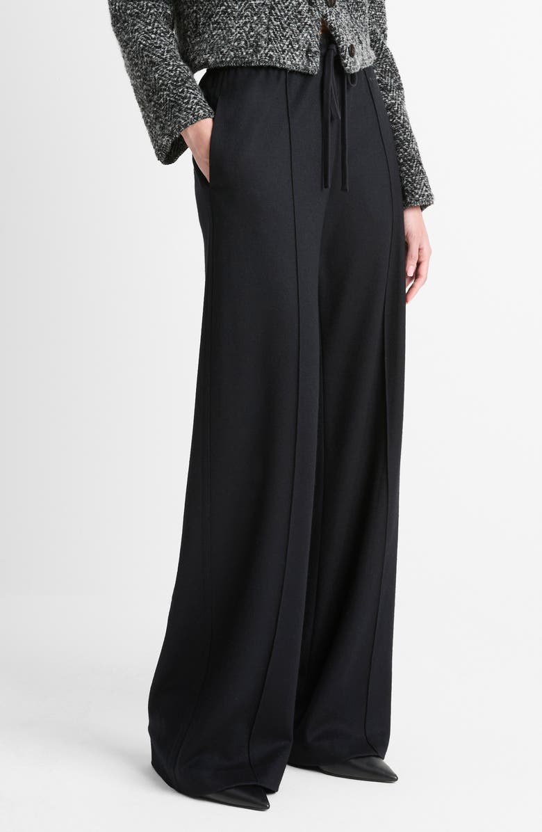 Vince Wool Blend Pull-On Wide Leg Drawstring Pants, Alternate, color,
