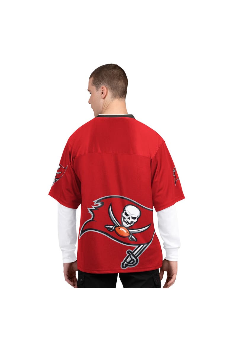 Men's Starter Red/White Tampa Bay Buccaneers Short Sleeve & Long Sleeve T-Shirt Combo Pack, Alternate, color, Red