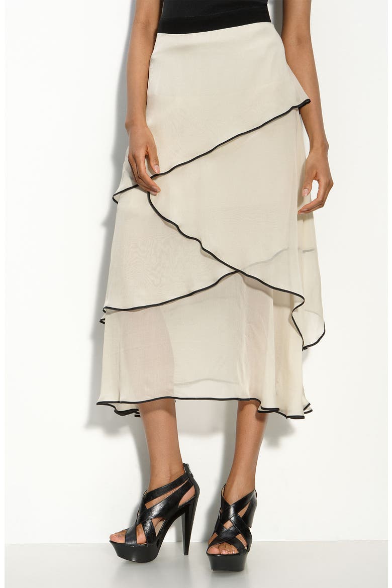 Chiffon Maxi Skirt, Main, color, IVORY