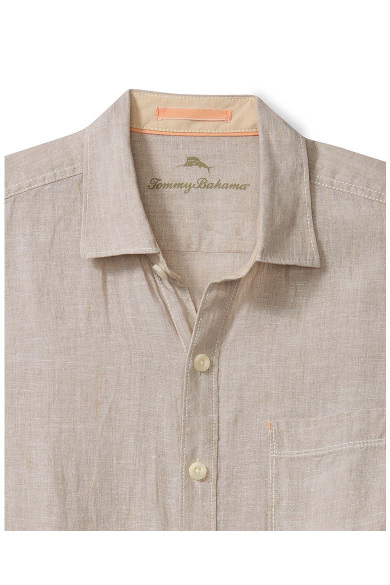 Paradise Breezer Linen Button-Up Shirt, Alternate, color, NATURAL