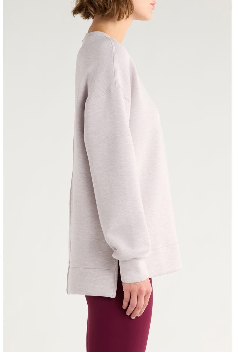 Air Essentials Brushed Crewneck Top, Alternate, color, LUNA HEATHER
