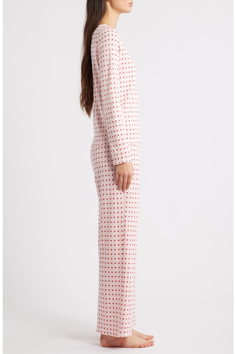 Ellie Print Pima Cotton Pajamas, Alternate, color, BLUSH