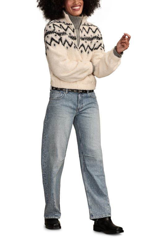 Lucky Brand Lucky Legend Embellished Barrel Leg Jeans In Blue