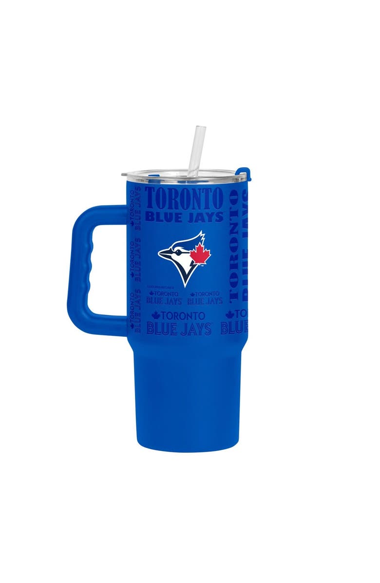 LOGO BRANDS Toronto Blue Jays 24oz. Replay Powder Coat Tumbler, Main, color, Royal