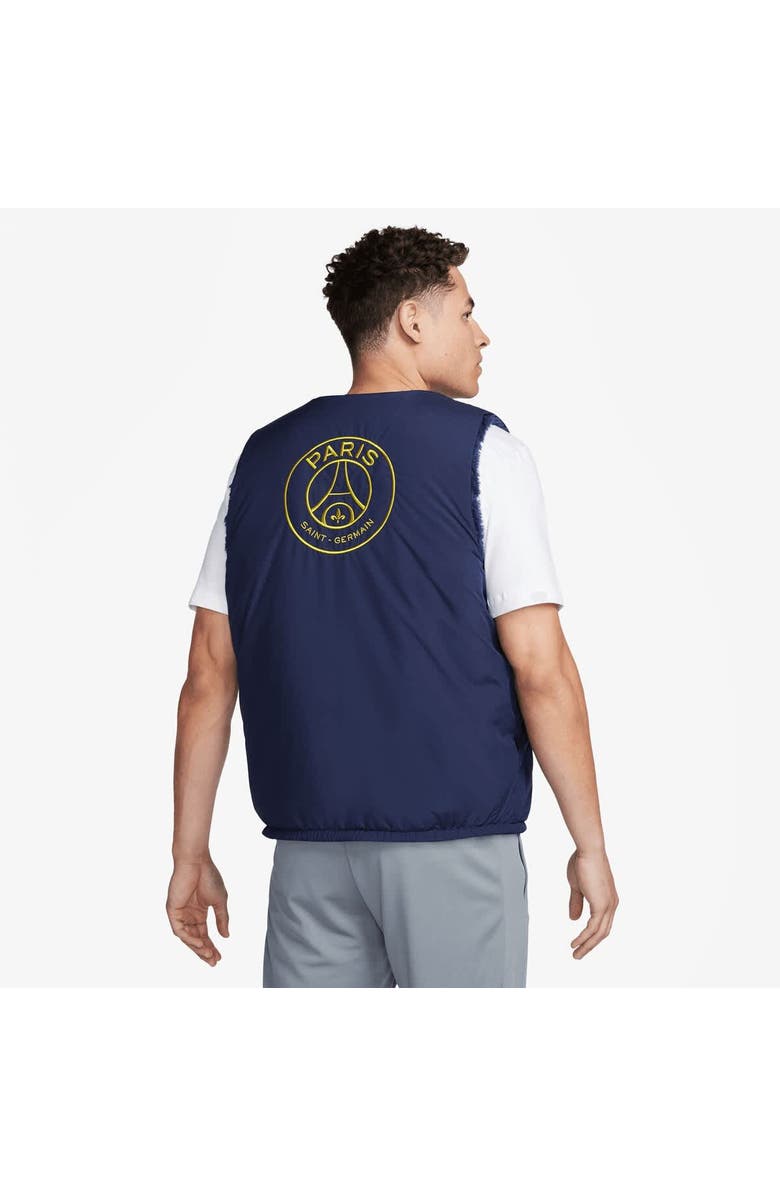 Nike Men's Nike Navy Paris Saint-Germain Club+ Winterized Reversible Full-Zip Vest, Alternate, color, Navy