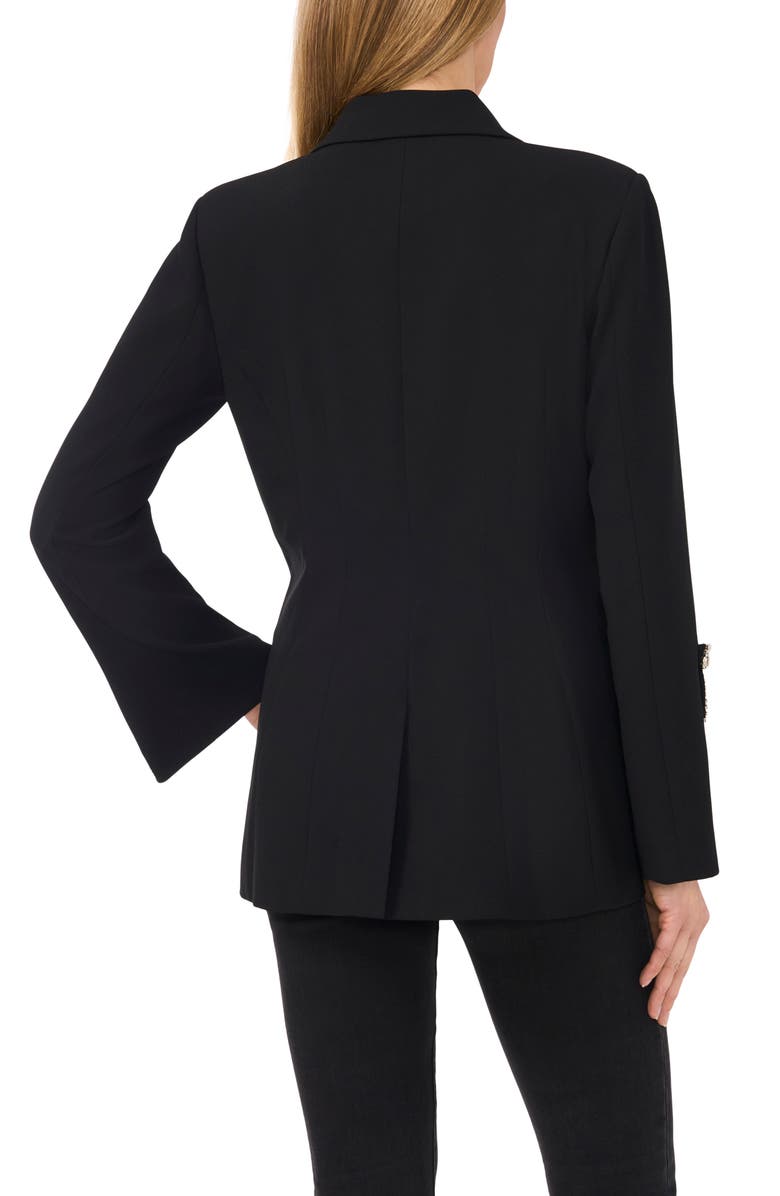 CeCe Rhinestone Bow Cuff Blazer, Alternate, color, 
