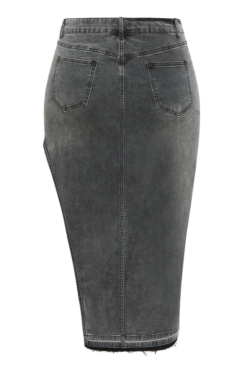 City Chic Remi Denim Skirt, Alternate, color, 