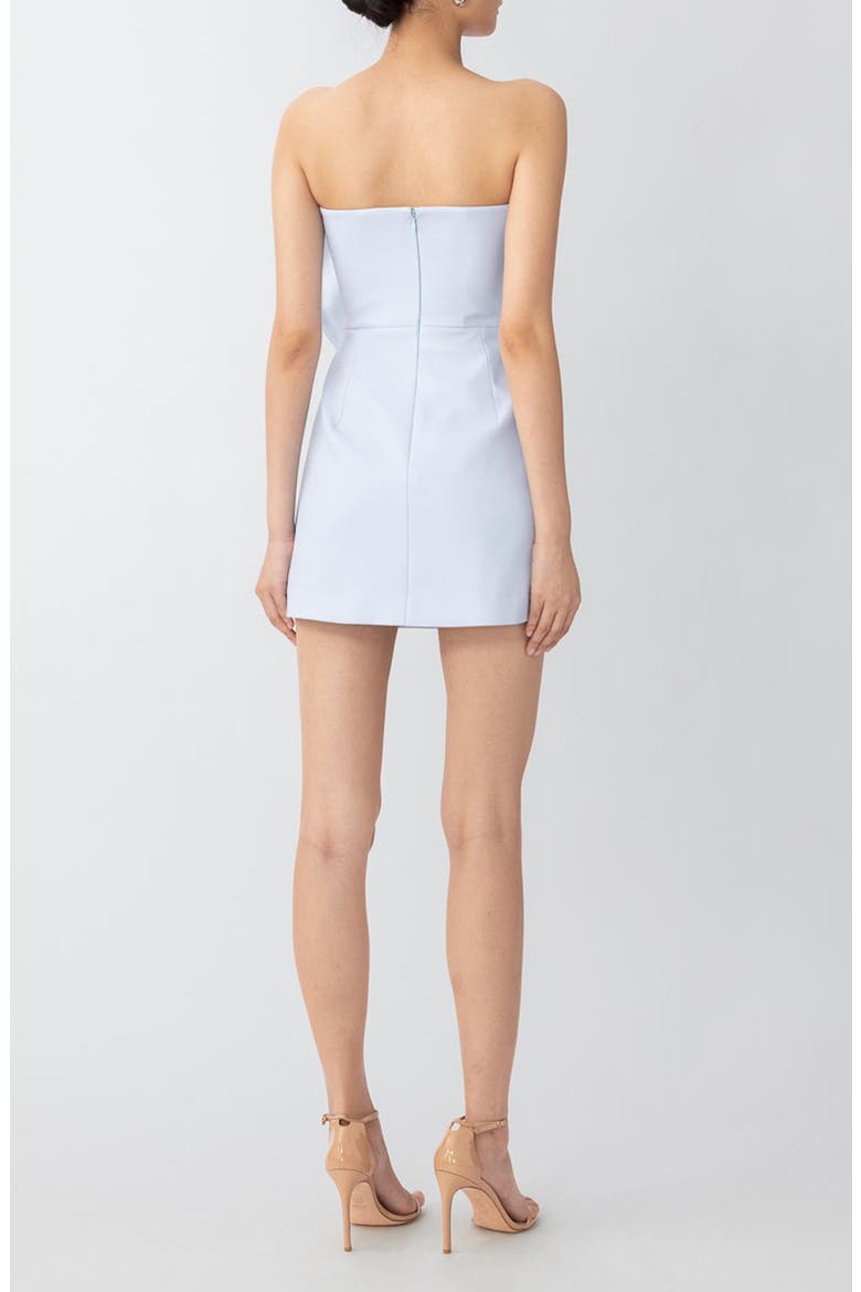 Elly Asymmetric Bow Sleeveless Minidress, Alternate, color, PASTEL BLUE