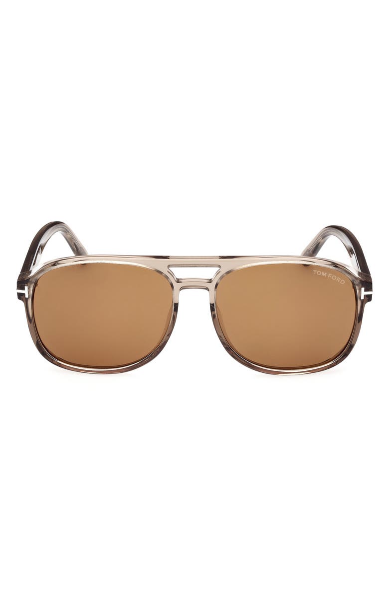 TOM FORD Rosco 58mm Navigator Sunglasses, Main, color, 
