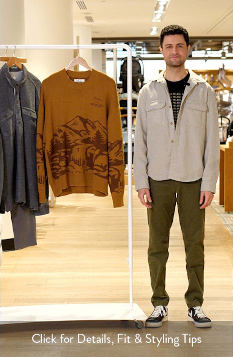 x Coors<sup>®</sup> Intarsia Cotton Blend Crewneck Sweater, sales video thumbnail