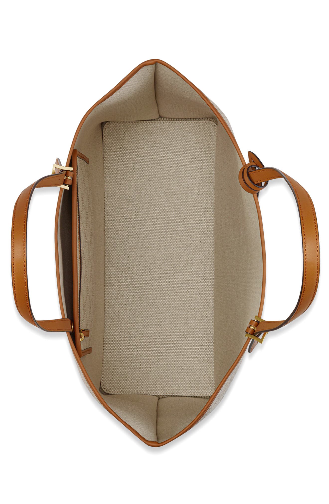 MCM Himmel Lauretos Coated Canvas Shopper Bag, Alternate, color, Oatmeal