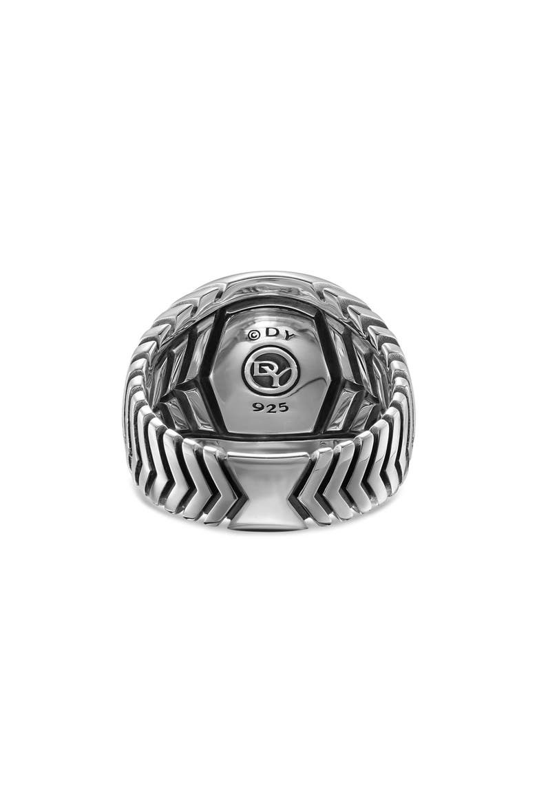 Chevron Signet Ring in Sterling Silver, Alternate, color, SILVER