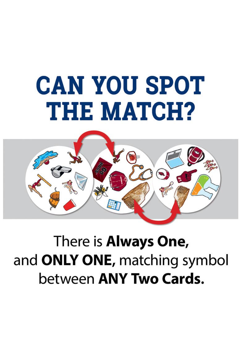 Arkansas Razorbacks Spot It! Card Game, Alternate, color, Multicolor