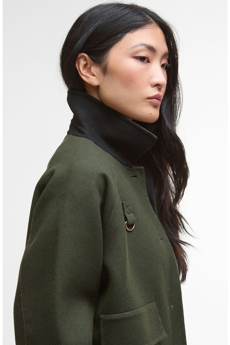 Leonie Wool Blend Overshirt, Alternate, color, OLIVE