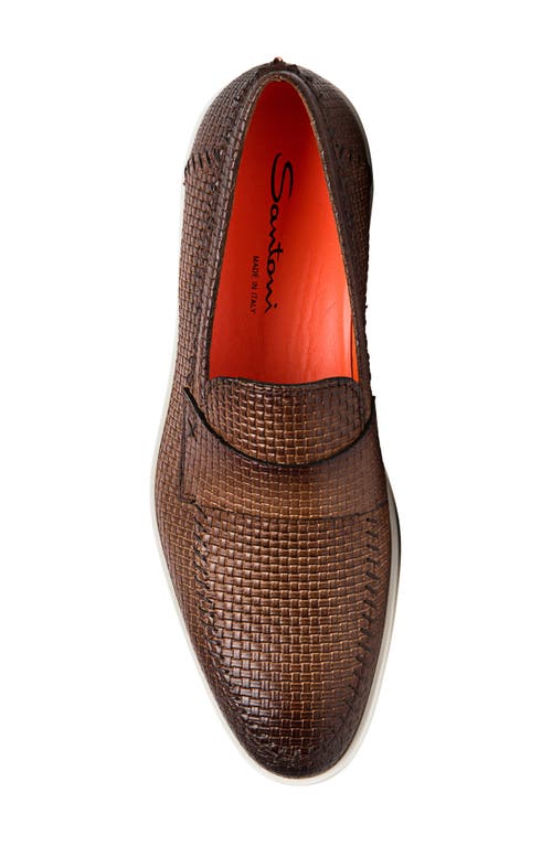 Santoni Dowdy Loafer In Brown