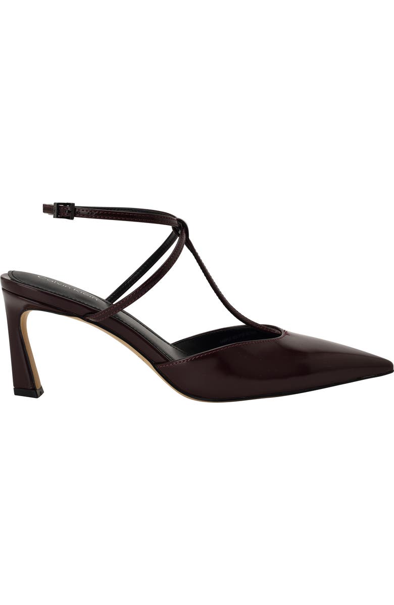 Calvin Klein Avriel 2 Ankle Strap Pump, Alternate, color, Wine
