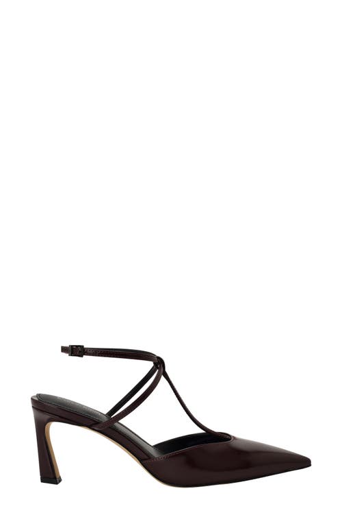 Calvin Klein Avriel 2 Ankle Strap Pump In Burgundy