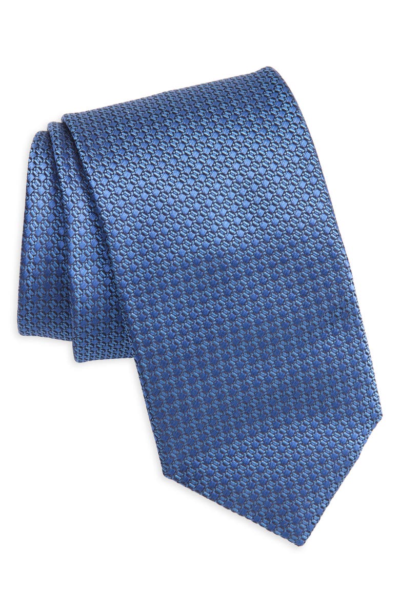 Canali Geometric Pattern Silk Tie, Main, color,