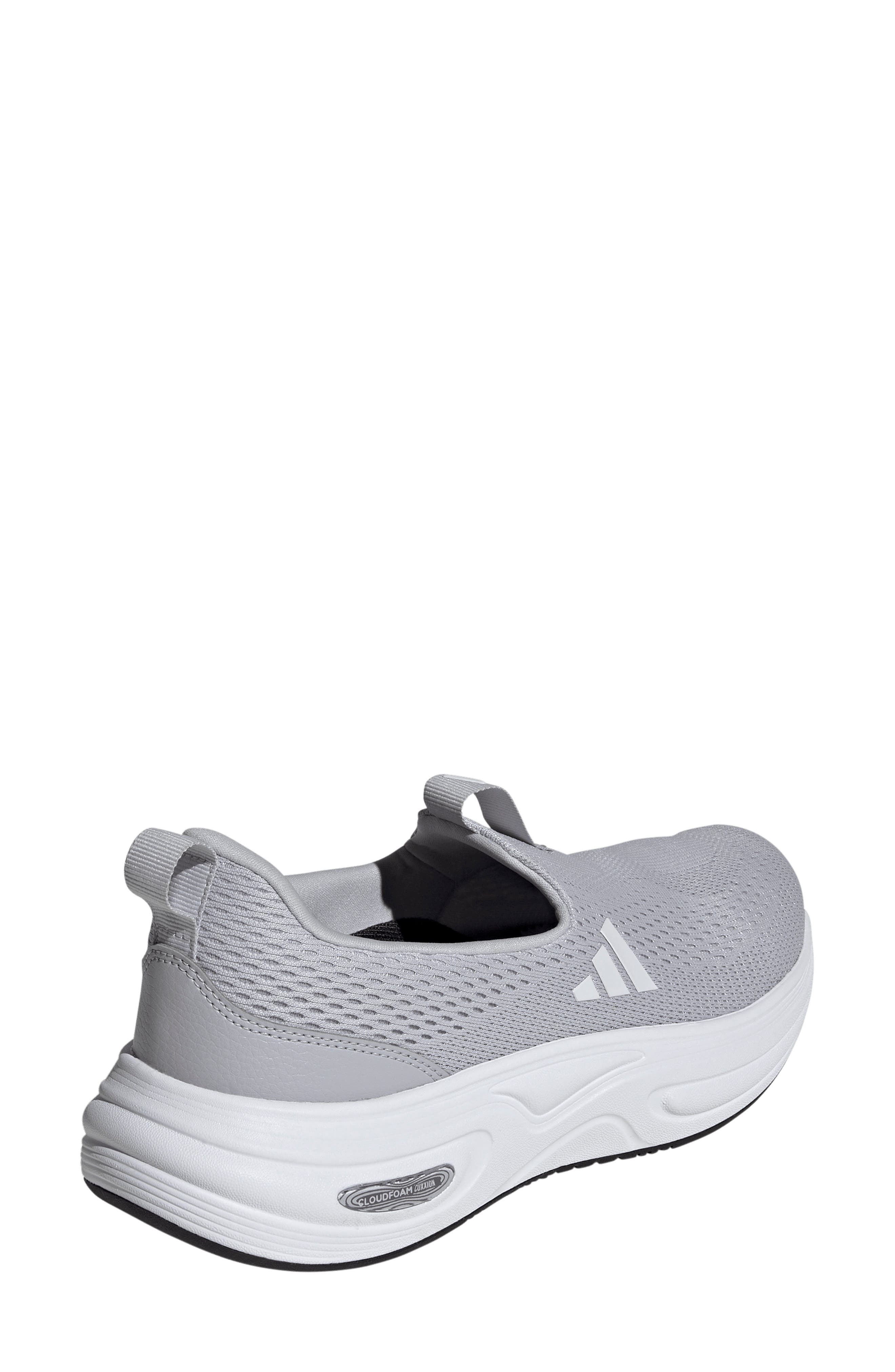 adidas Cloudfoam Cuxxion Slip-On Sneaker, Alternate, color, Grey/ White/ Core Black