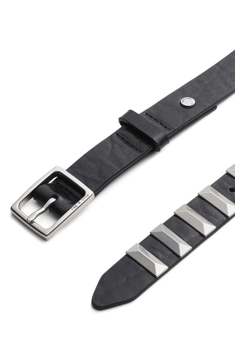 rag & bone Baby Boyfriend Stud Leather Belt, Alternate, color, 