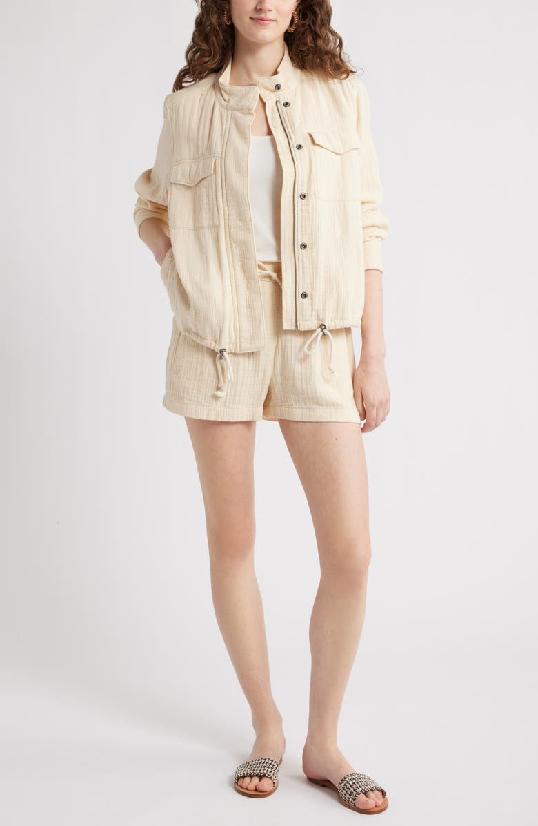 Caslon<sup>®</sup> Cotton Gauze Shorts, Alternate, color, Beige Burnt