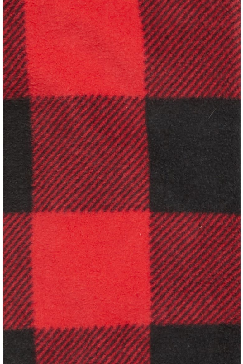 Plaid One-Piece Pajamas, Alternate, color, RED BLOOM LARGE BUFFALO CHECK