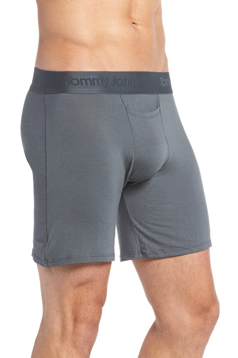 'Second Skin' Boxers, Alternate, color, TURBULENCE GREY