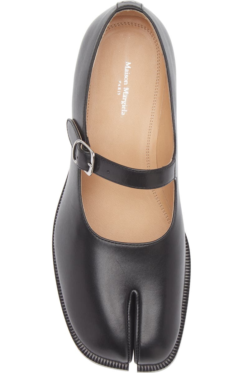 Maison Margiela Tabi Mary Jane Flat, Alternate, color, Black