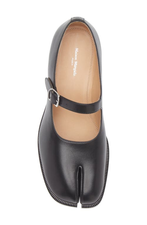 Shop Maison Margiela Tabi Mary Jane Flat In Black