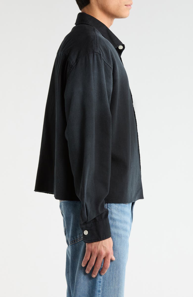 PacSun Pike Work Button-Up Shirt, Alternate, color, Black